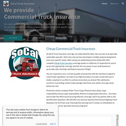 SoCal Truck Insurance