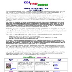 A Kids First Soccer Site: Player's Skills Testing: