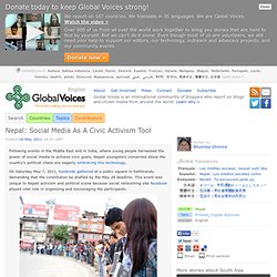 Nepal: Social Media As A Civic Activism Tool