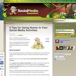 5 Tips for Using Humor in Your Social Media Activities