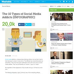 The 10 Types of Social Media Addicts [INFOGRAPHIC]