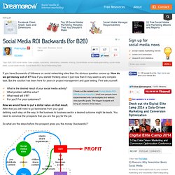 Social Media ROI Backwards (for B2B)