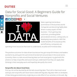 Data for Social Good: A Beginners Guide for Nonprofits and Social Ventures