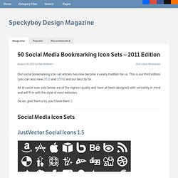 50 Social Media Bookmarking Icon Sets – 2011 Edition