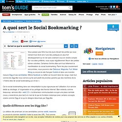Qu'est ce que le social bookmarking ? : A quoi sert le Social Bookmarking ?
