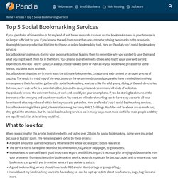 Top 8 social bookmarking services
