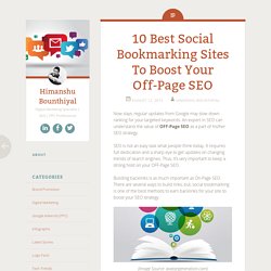 10 Best Social Bookmarking Sites To Boost Off-Page SEO