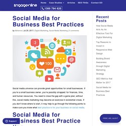 Best Ways to Manage Business Social Media ~ Engage Online