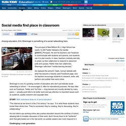 Social media find place in classroom