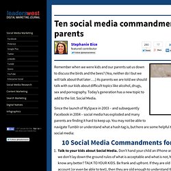 Ten social media commandments for kids & parents