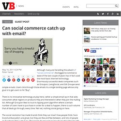 Can social commerce catch up with email?