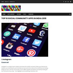 TOP 10 SOCIAL COMMUNITY APPS IN INDIA 2018 - Talk Sync