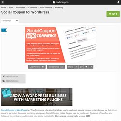 WordPress - Social Coupon for WordPress