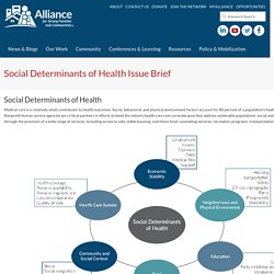 Social Determinants of Health Issue Brief