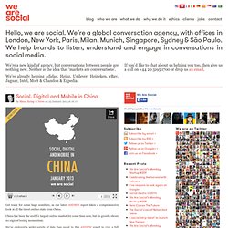 Social, Digital and Mobile in China