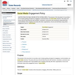 Done - Social Media Engagement Policy