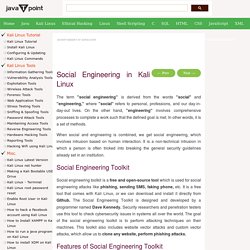 Social Engineering in Kali Linux