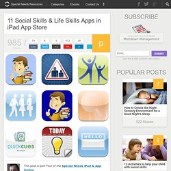 11 Social Skills & Life Skills Apps in iPad App Store