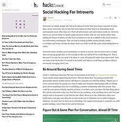 Social Hacking For Introverts