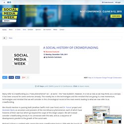 A social history of crowdfunding