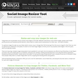 Social Image Resizer Tool