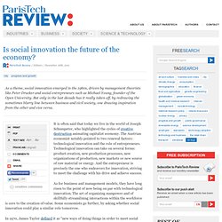 Is Social Innovation the Future of the Economy?