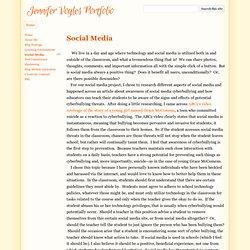 Social Media - Jennifer Voyles Portfolio