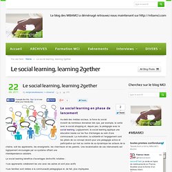 Le social learning, learning 2gether