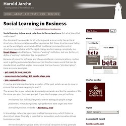 Social Learning in Business