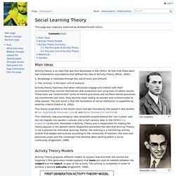 Social Learning Theory