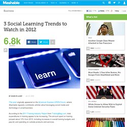 3 Social Learning Trends to Watch in 2012