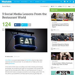3 Social Media Lessons From the Restaurant World