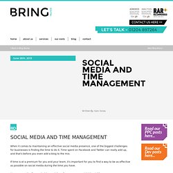 Social Media and Time Management