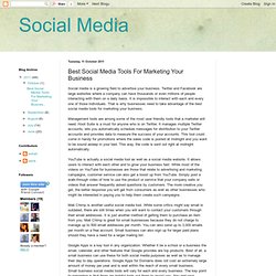 Best Social Media Tools For Marketing Your Business