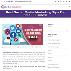 Best Social Media Marketing Tips For Small Business