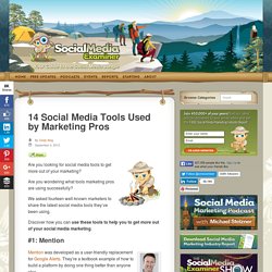 14 Social Media Tools Used by Marketing Pros