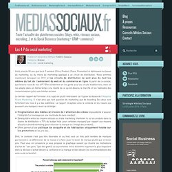 Médias sociaux > Les 4 P du social marketing