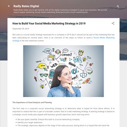 How to Build Your Social Media Marketing Strategy in 2019