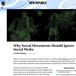 Social Media Doesn't Always Help Social Movements