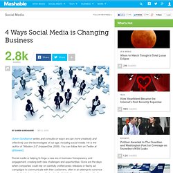 4 Ways Social Media is Changing Business