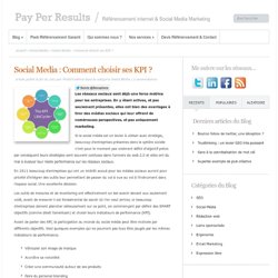 Social Media : Comment choisir ses KPI ?