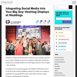 Social Media Displays at Weddings