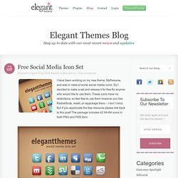 Free Social Media Icon Set- Elegant Themes Blog