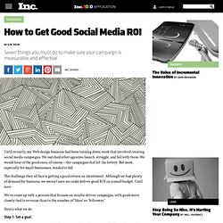 Social Media: How to Get Good ROI