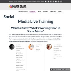 Social Media Live Training - SMMU