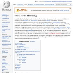 Social Media Marketing