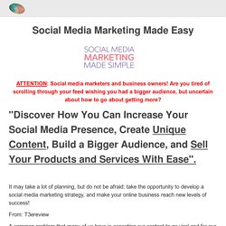 Article Marketing On Social Media