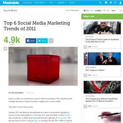 Top 6 Social Media Marketing Trends of 2011