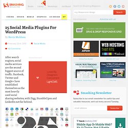 25 Social Media Plugins For WordPress