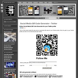 Social Media QR Code Generator